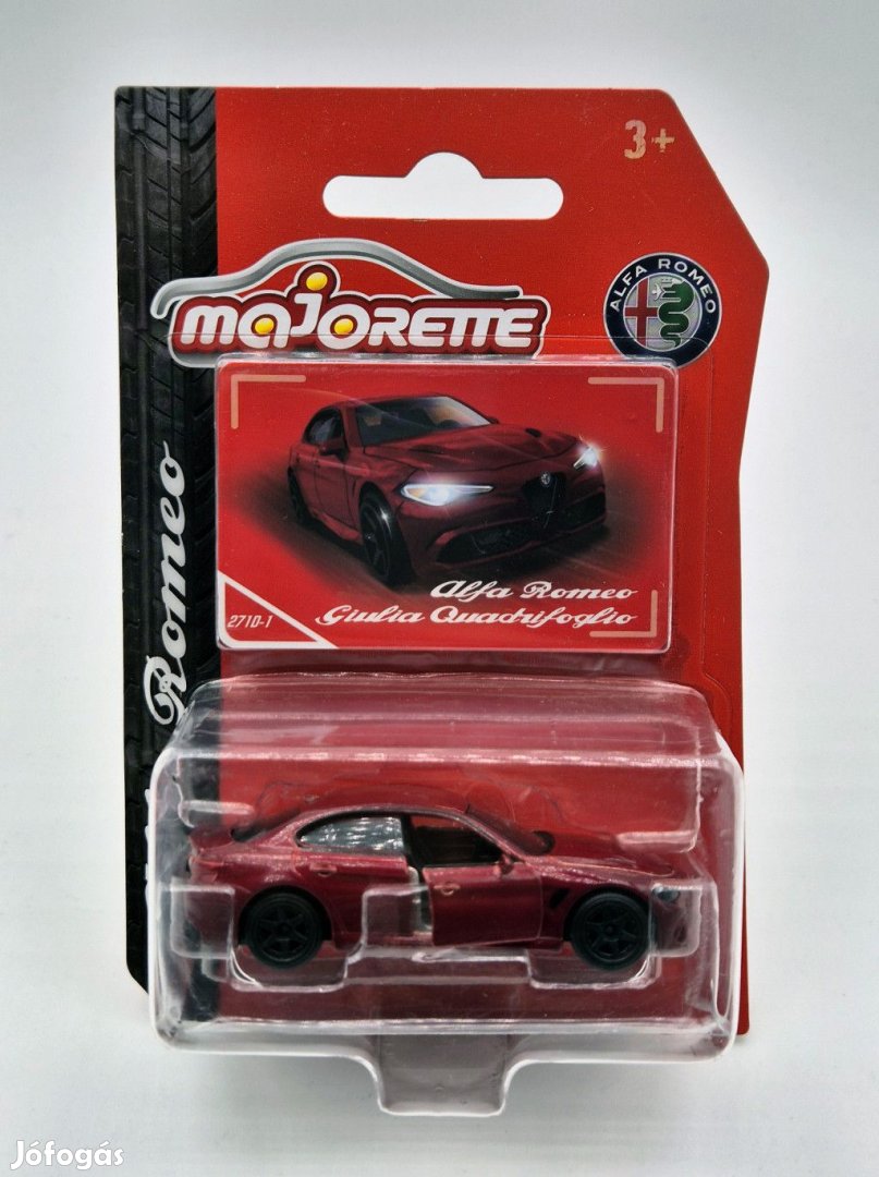 Alfa Romeo Giulia Quadrifoglio (2016) - piros -  Majorette - 1:64