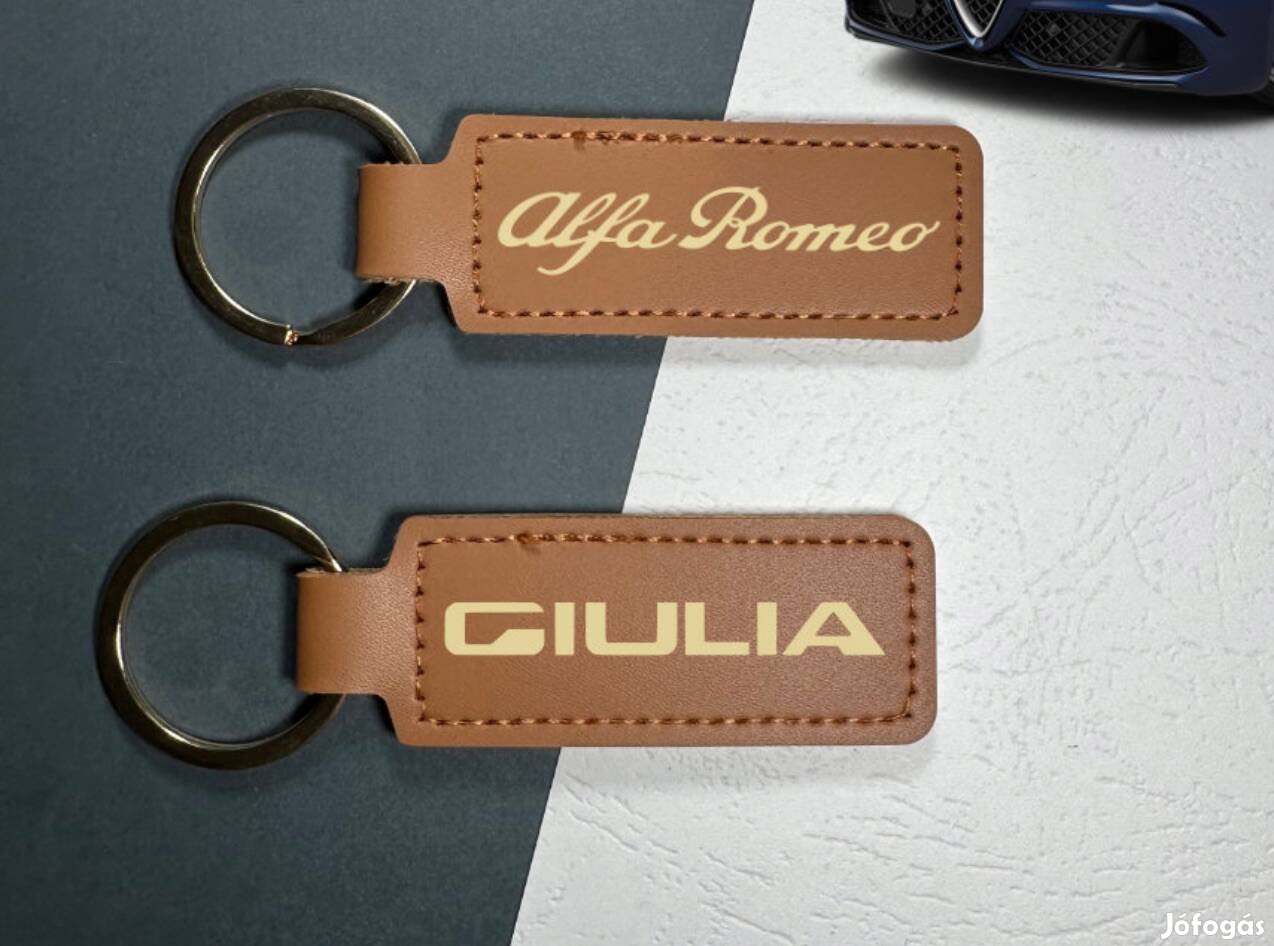 Alfa Romeo Giulia bőr kulcstartó