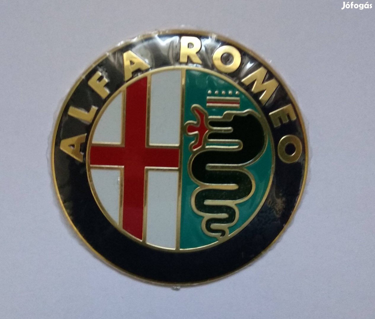 Alfa Romeo alumínium embléma (logó, jel) 74 mm-es