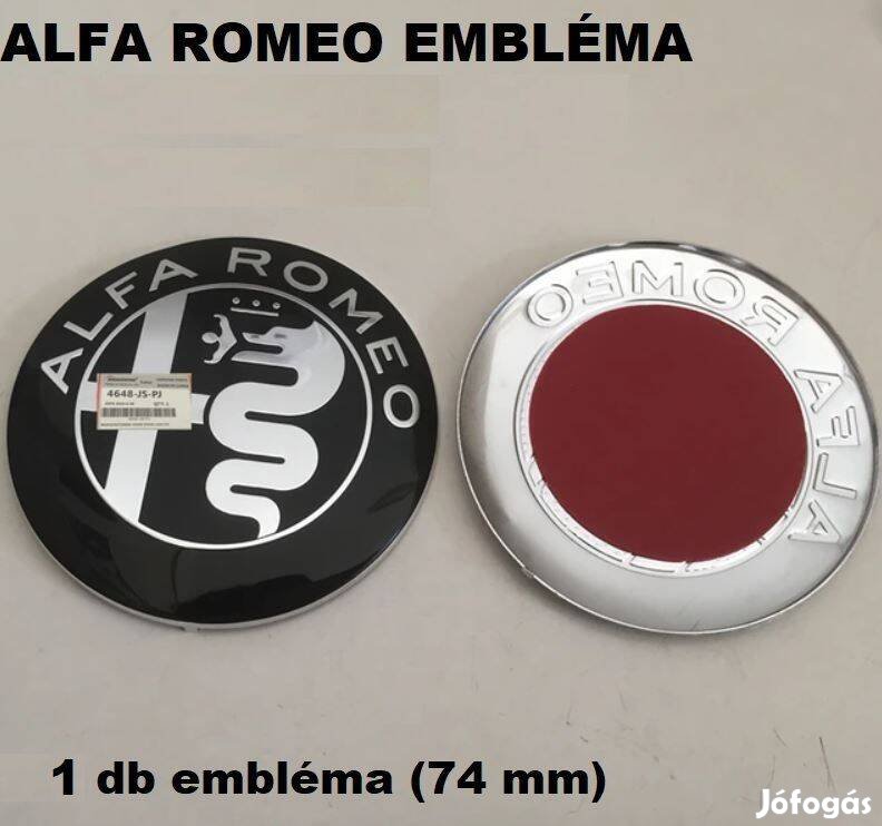 Alfa Romeo csomagtér motorháztető embléma első vagy hátsó Új fém logó