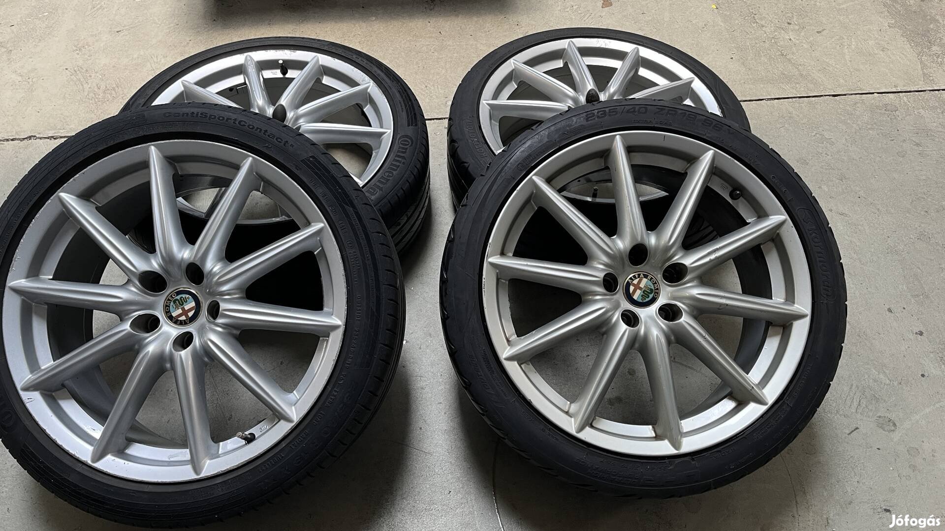 Alfa Romeo gyári felni szett R19 5x110 Breira, 159-re