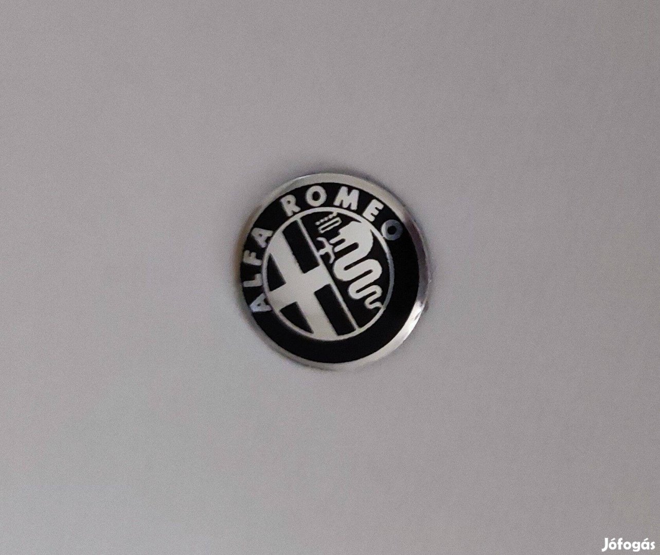 Alfa Romeo indítókulcs (autó kulcs) fekete embléma 14 mm-es