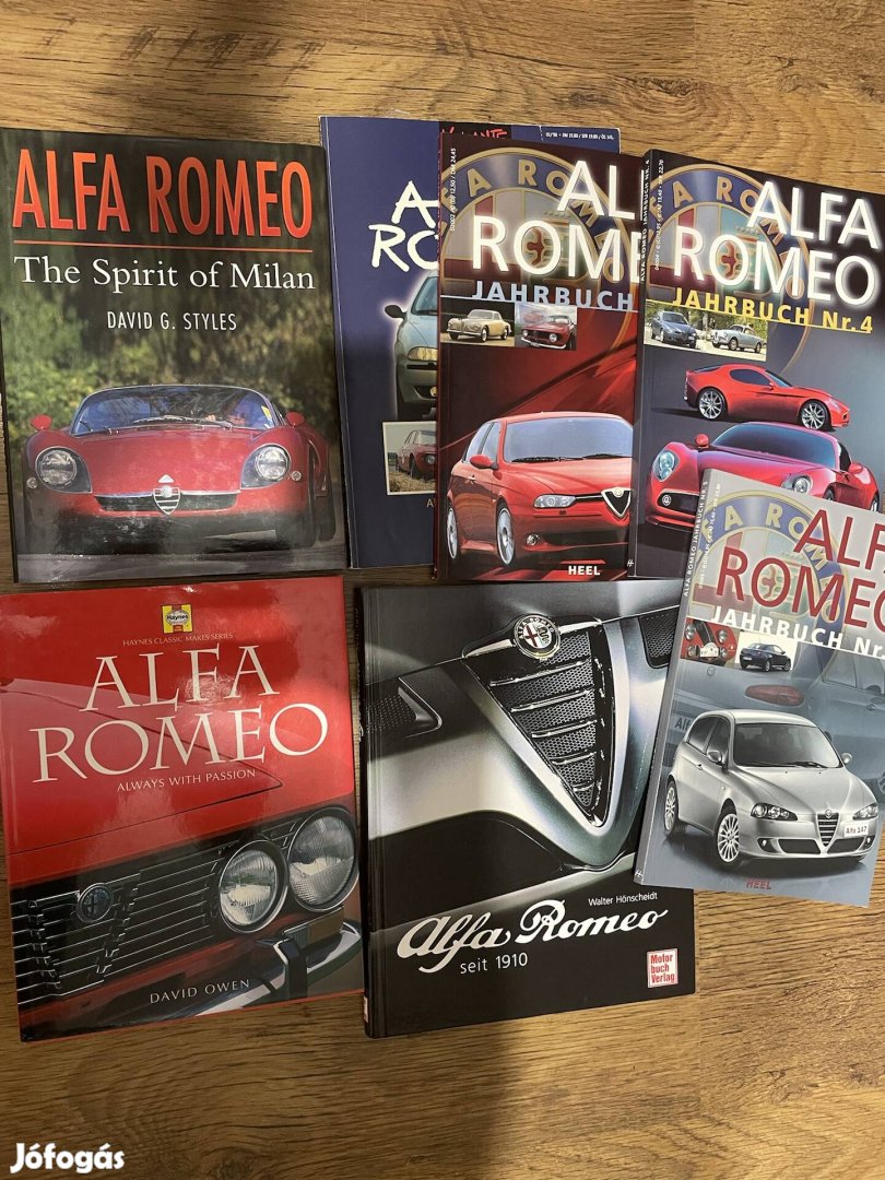 Alfa Romeo könyvek