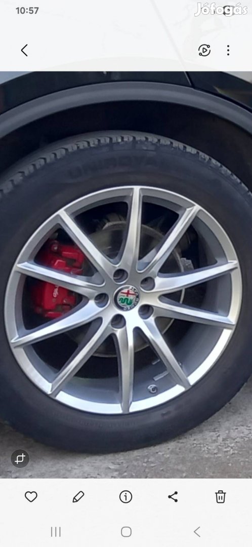 Alfa Stelvio 19" felni + tpms 