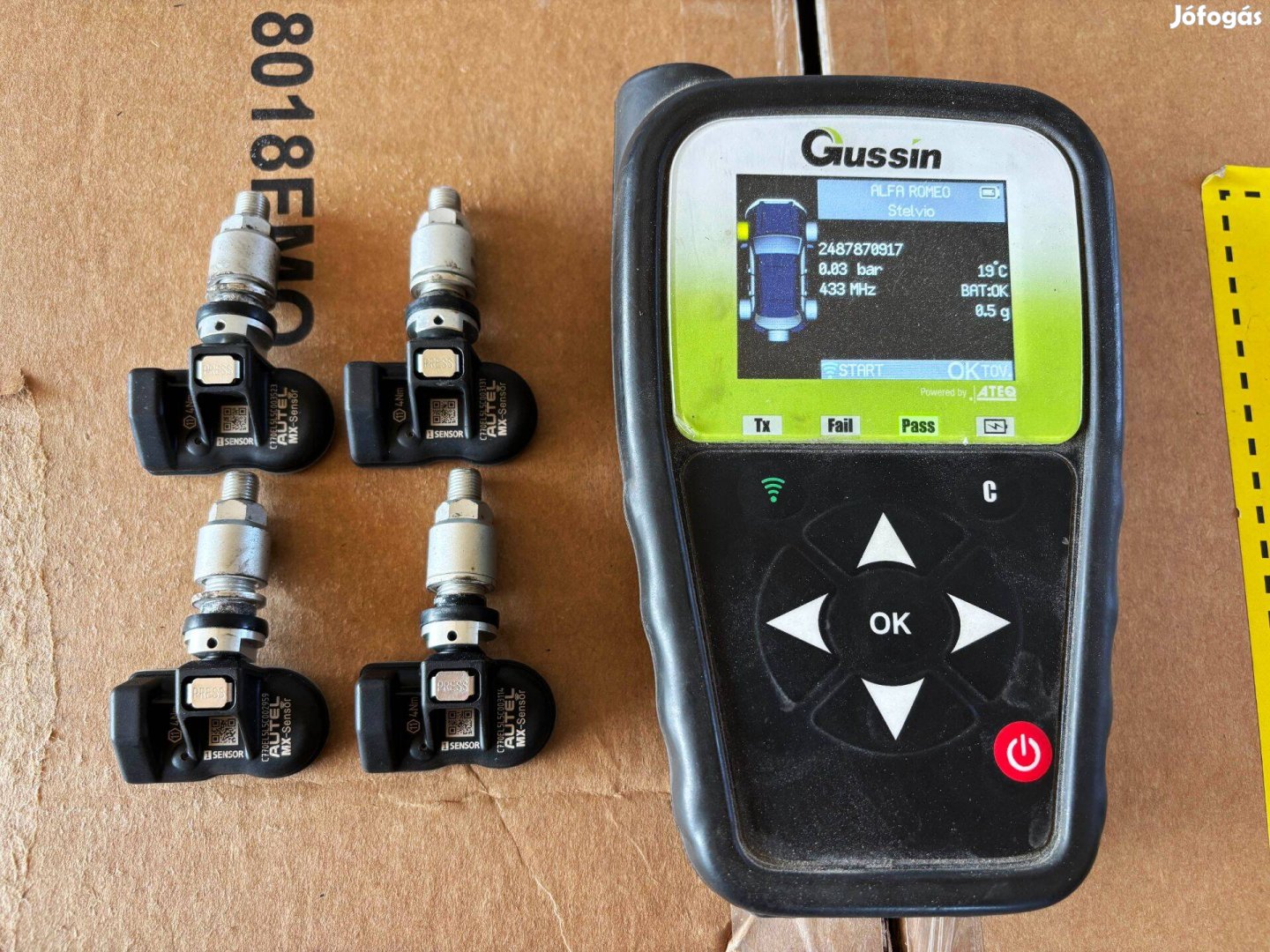 Alfa Stelvio Tpms guminyomás szenzor eladó nyomásszenzor