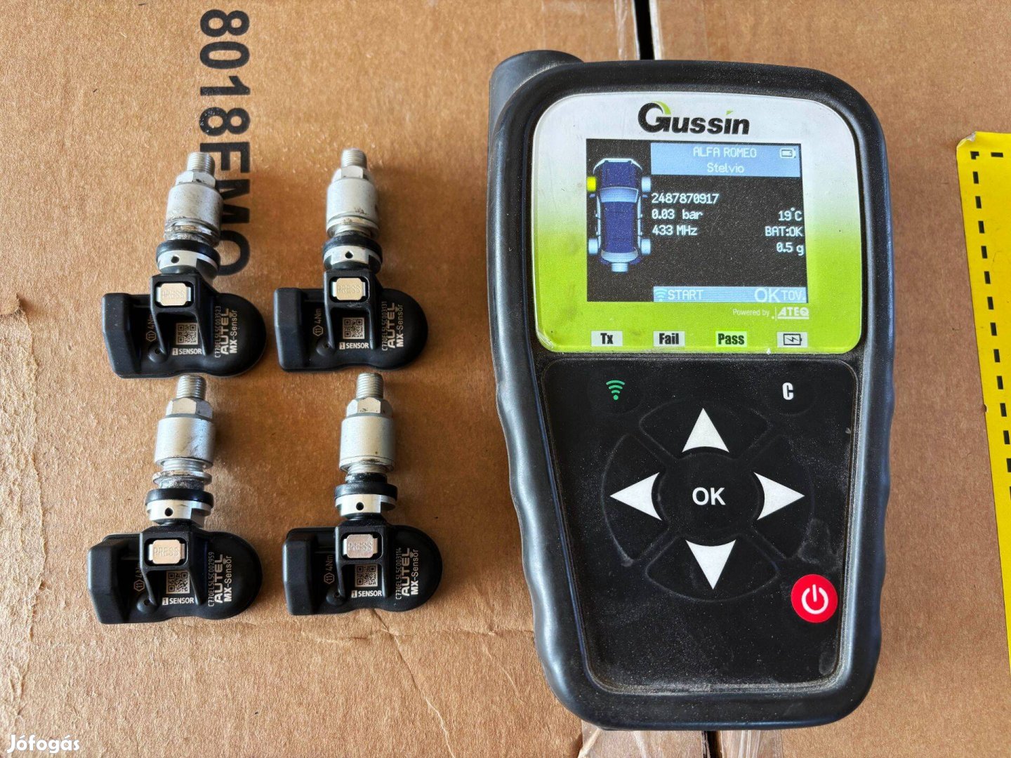 Alfa Stelvio Tpms guminyomás szenzor eladó nyomásszenzor