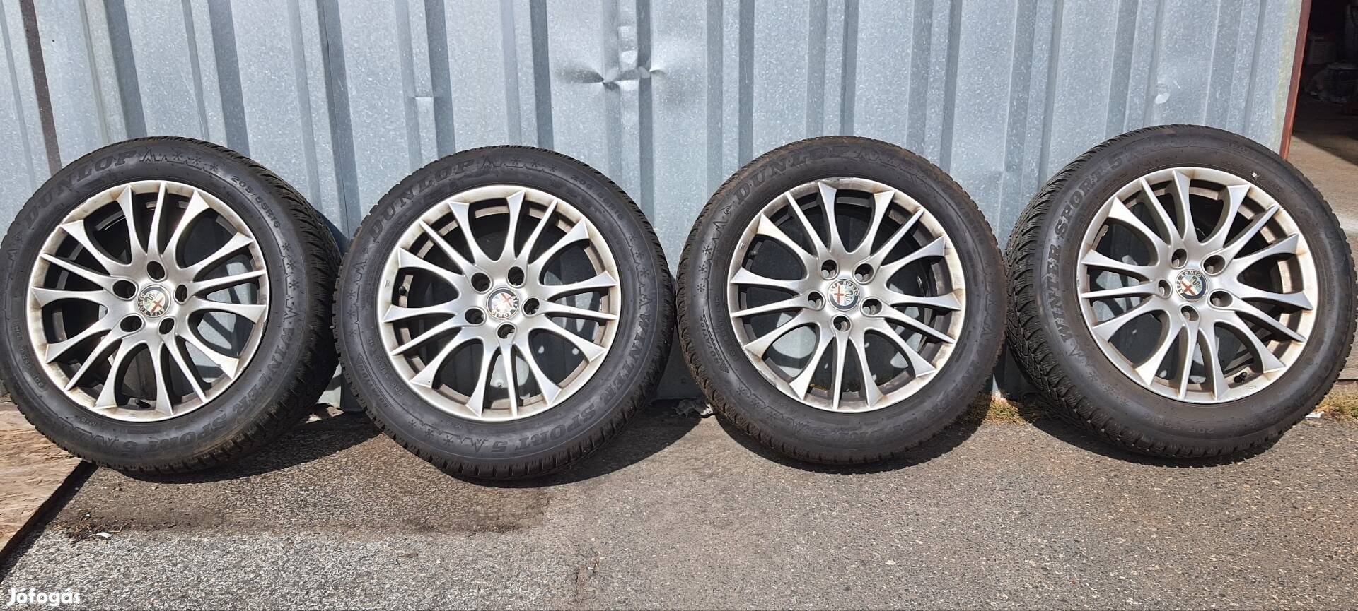 Alfa romeo 5x110 R16 205/55 R16 téli gumi 