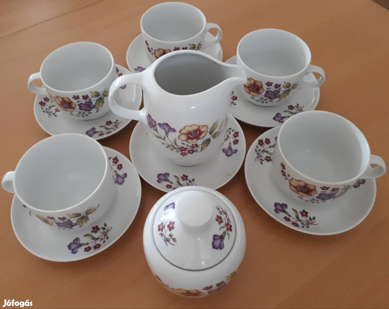 Alföldi Hungary Porcelán Régi Magyar Kávés Készlet 