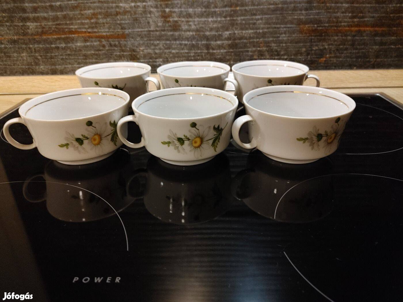Alföldi Porcelán 6 személyes teás kávés csészék
