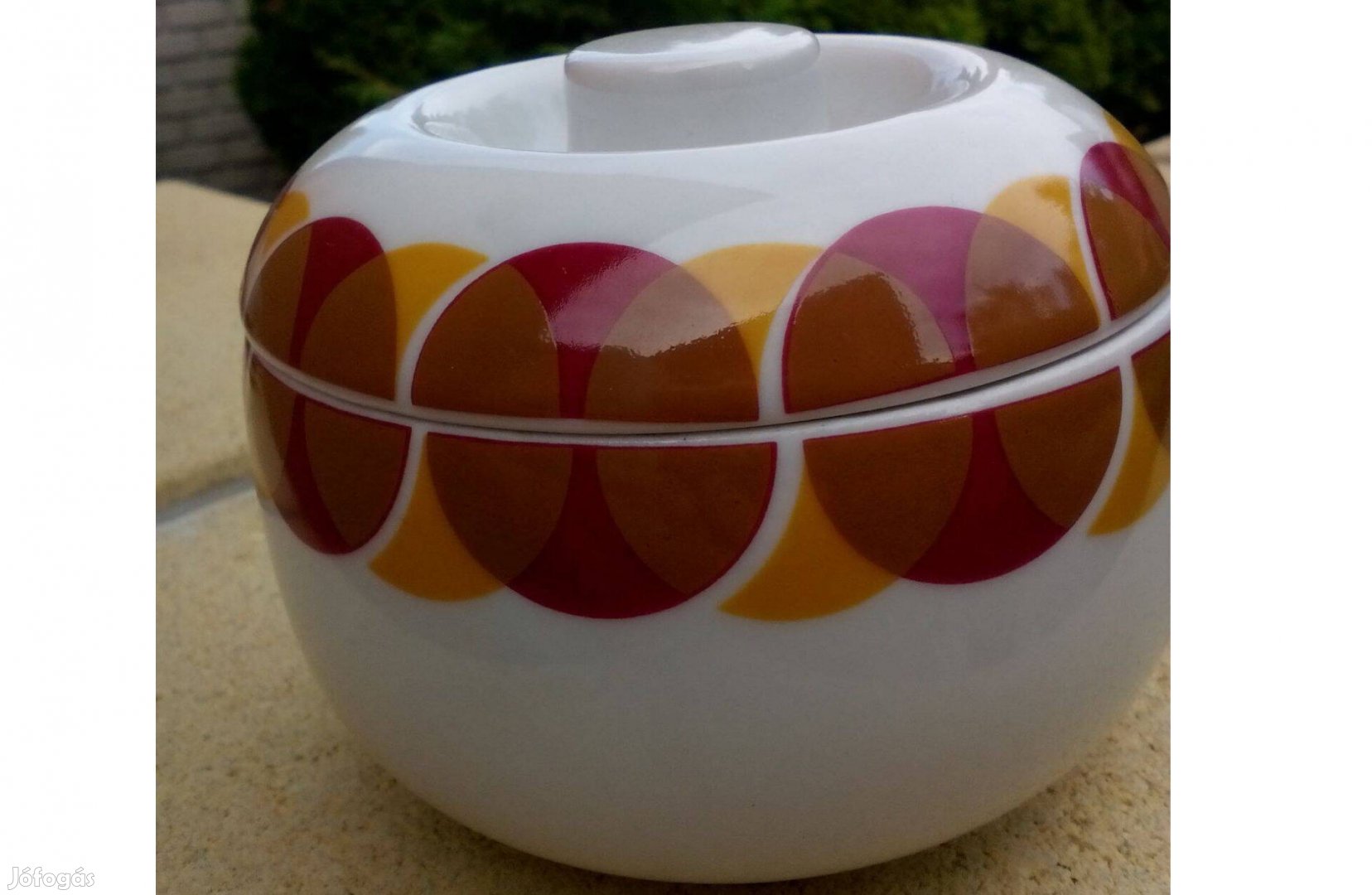 Alföldi Porcelán Bonbonier,Cukortartó ART Deco