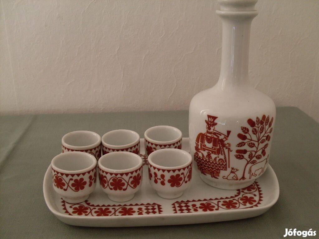 Alföldi porcelán italos készlet 8 darabos