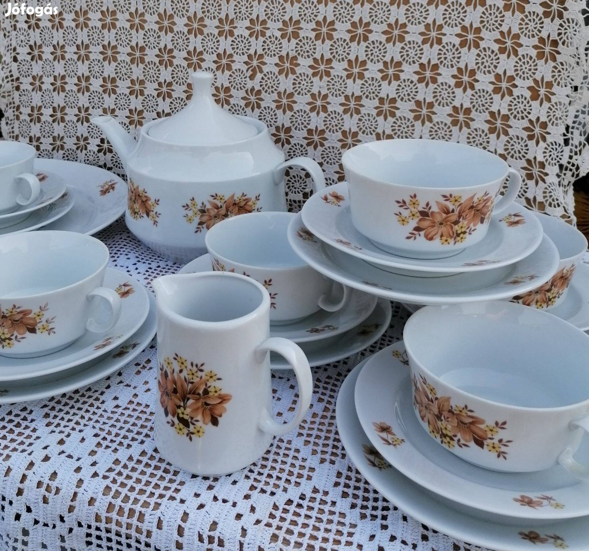 Alföldi porcelán teás és süteményes készlet