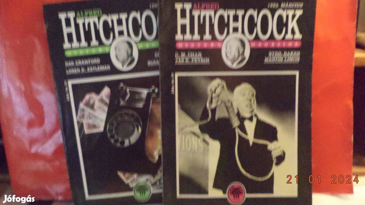 Alfredd Hitchcook Mystery magazine 2 db