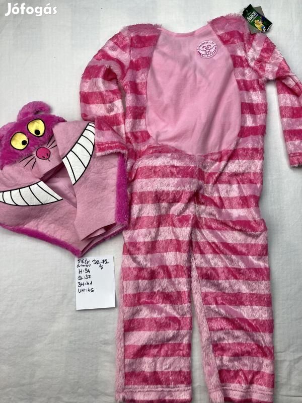 Alice csodaországban macska jelmez, Vigyor Kandur jelmez, új DK72