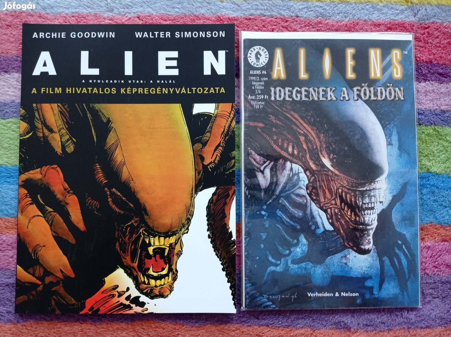 Alien-8.utas a halál színes képregény Új! Olvasatlan+ajándék!