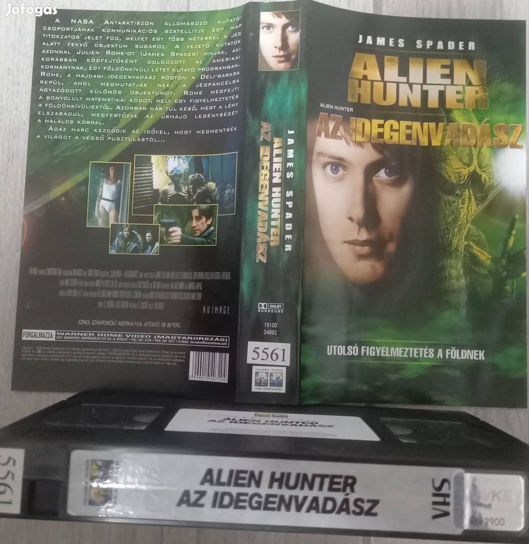 Alien Hunter- Az idegen vadász - sci- fi vhs - James Spader