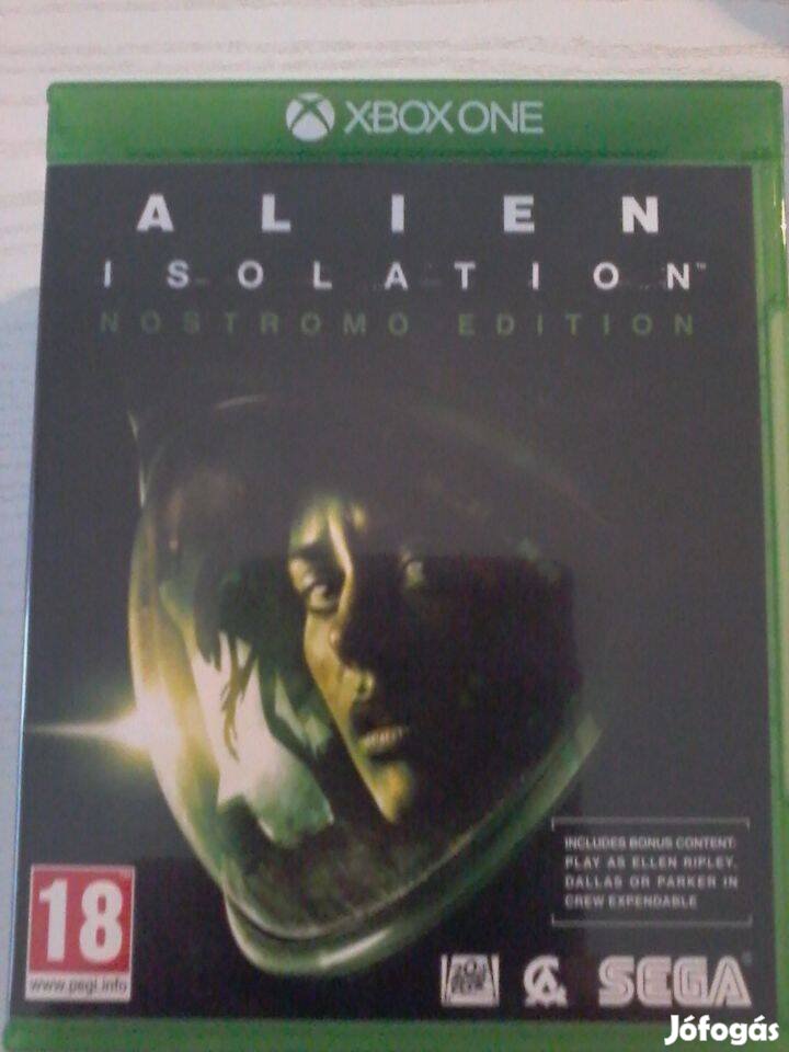 Alien Isolation Xbox 1 játék eladó.(nem postázom)