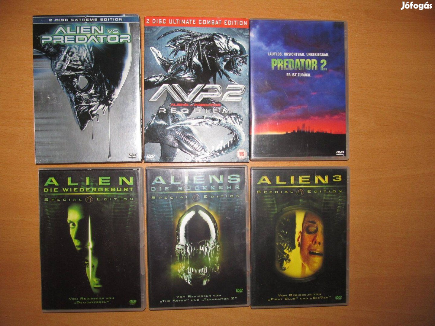Alien & Predator DVD Csomag: Alien/S/3, Predator 2, AVP (Német, Angol)