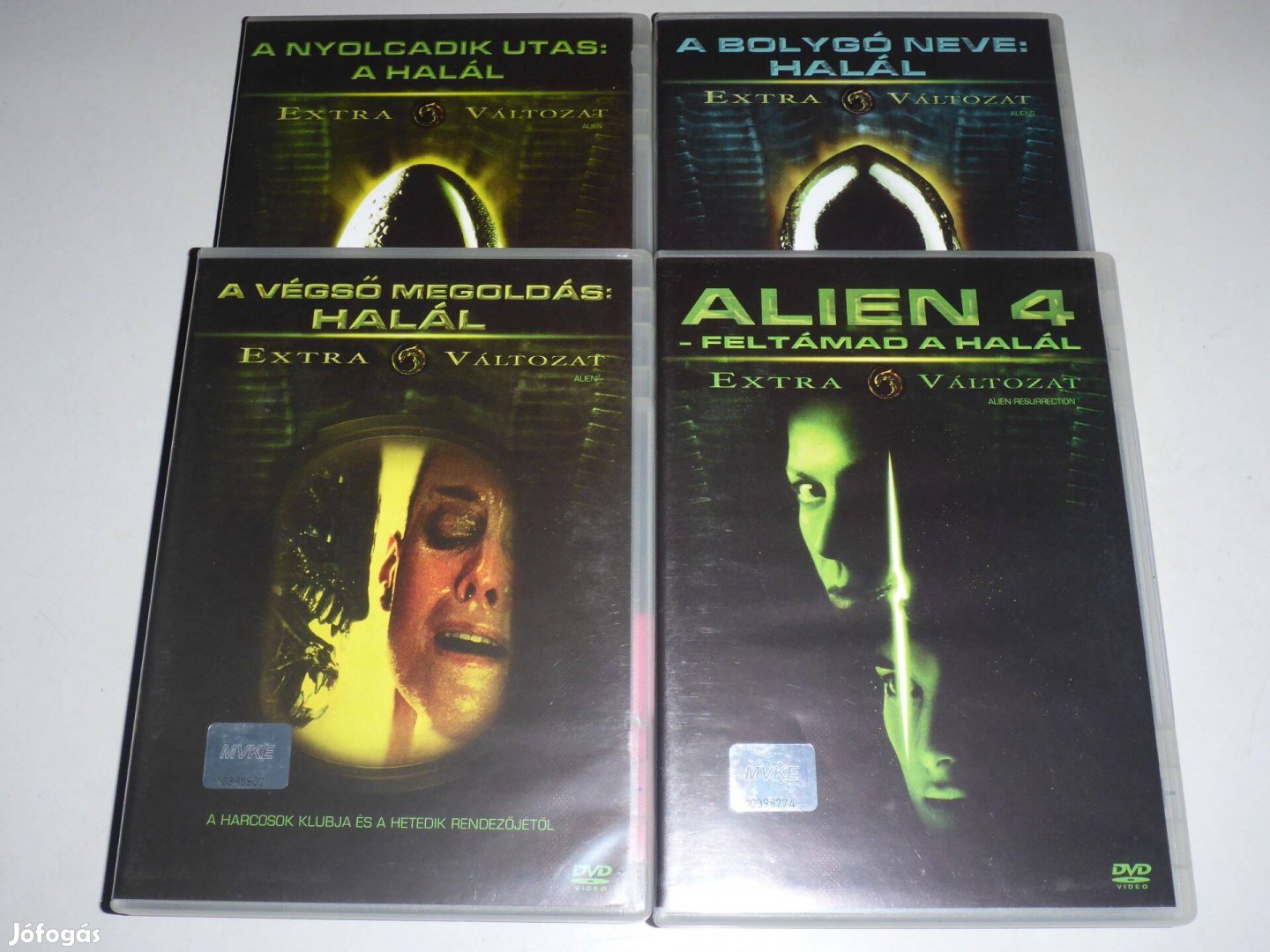 Alien gyűjtemény 1. 2. 3. 4. ( duplalemezes extra vált. ) DVD film /