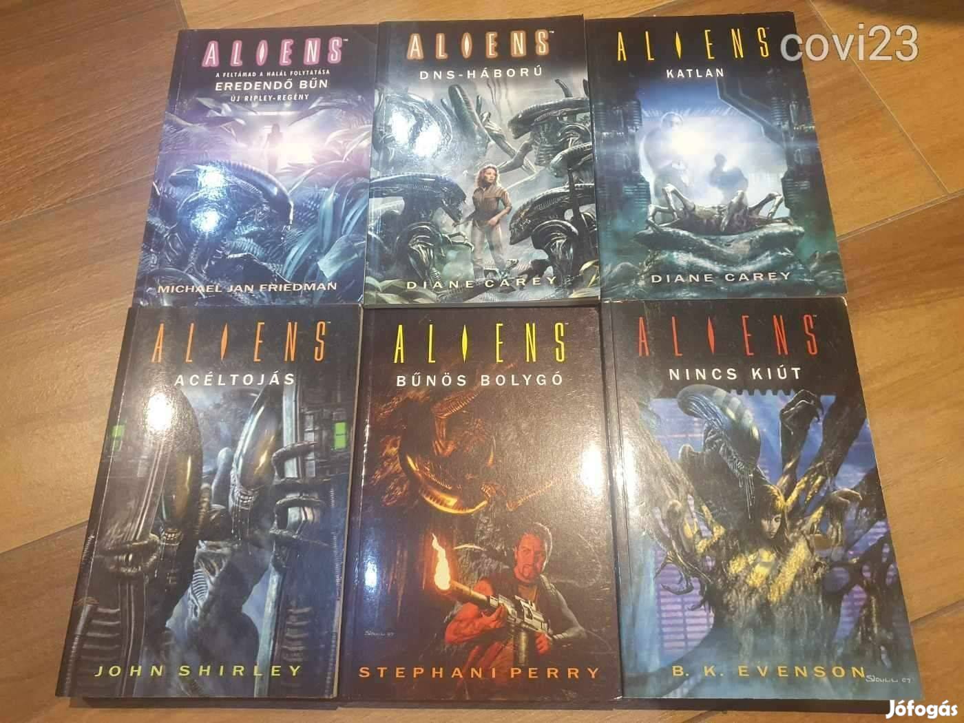 Alien könyvek 1-6 második nagyon ritka sorozat (2005-2010) újszerűek