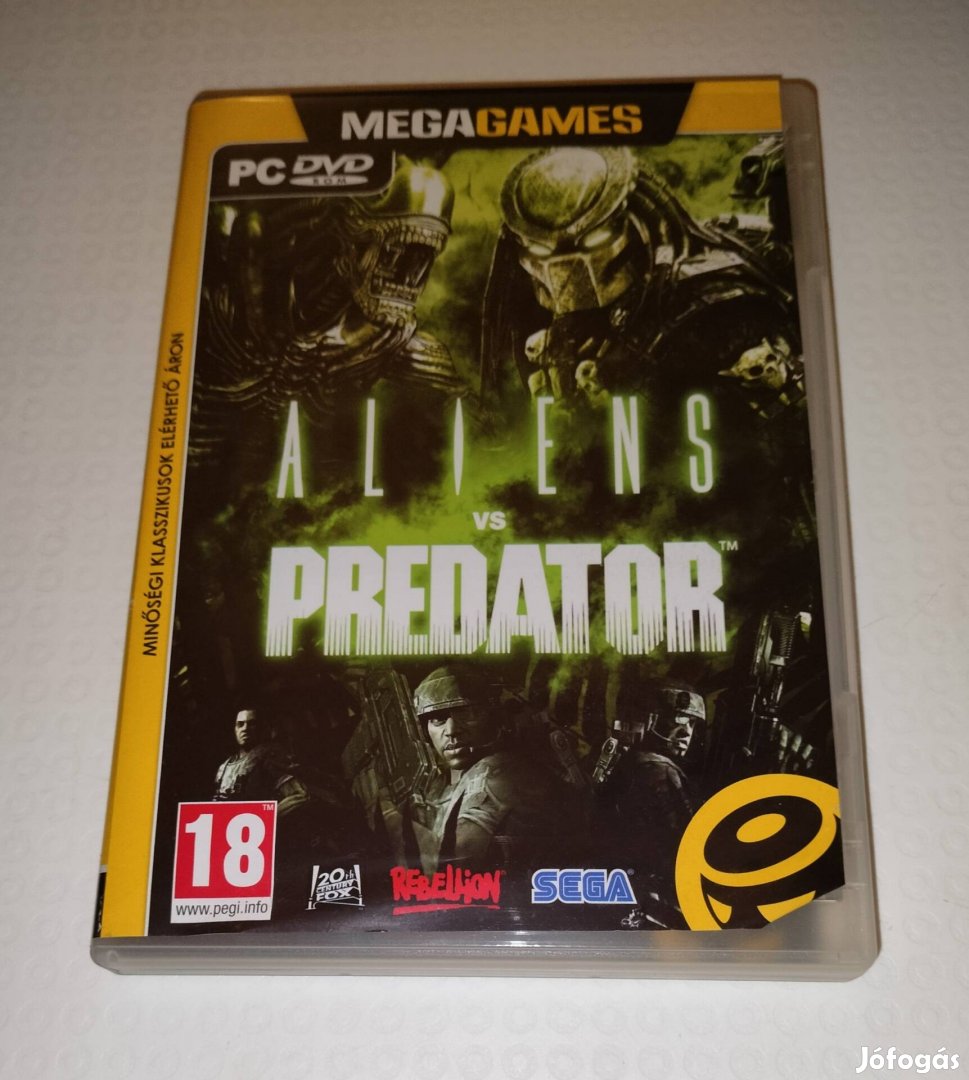 Aliens VS Predator Sega pc játék 2 lemezes 