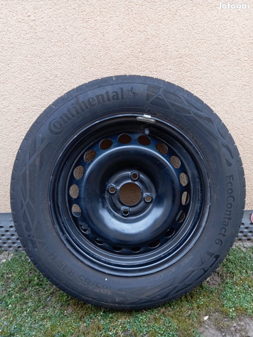 Alig használt Continental 185/65 R15 nyári gumi gyári felnivel eladó