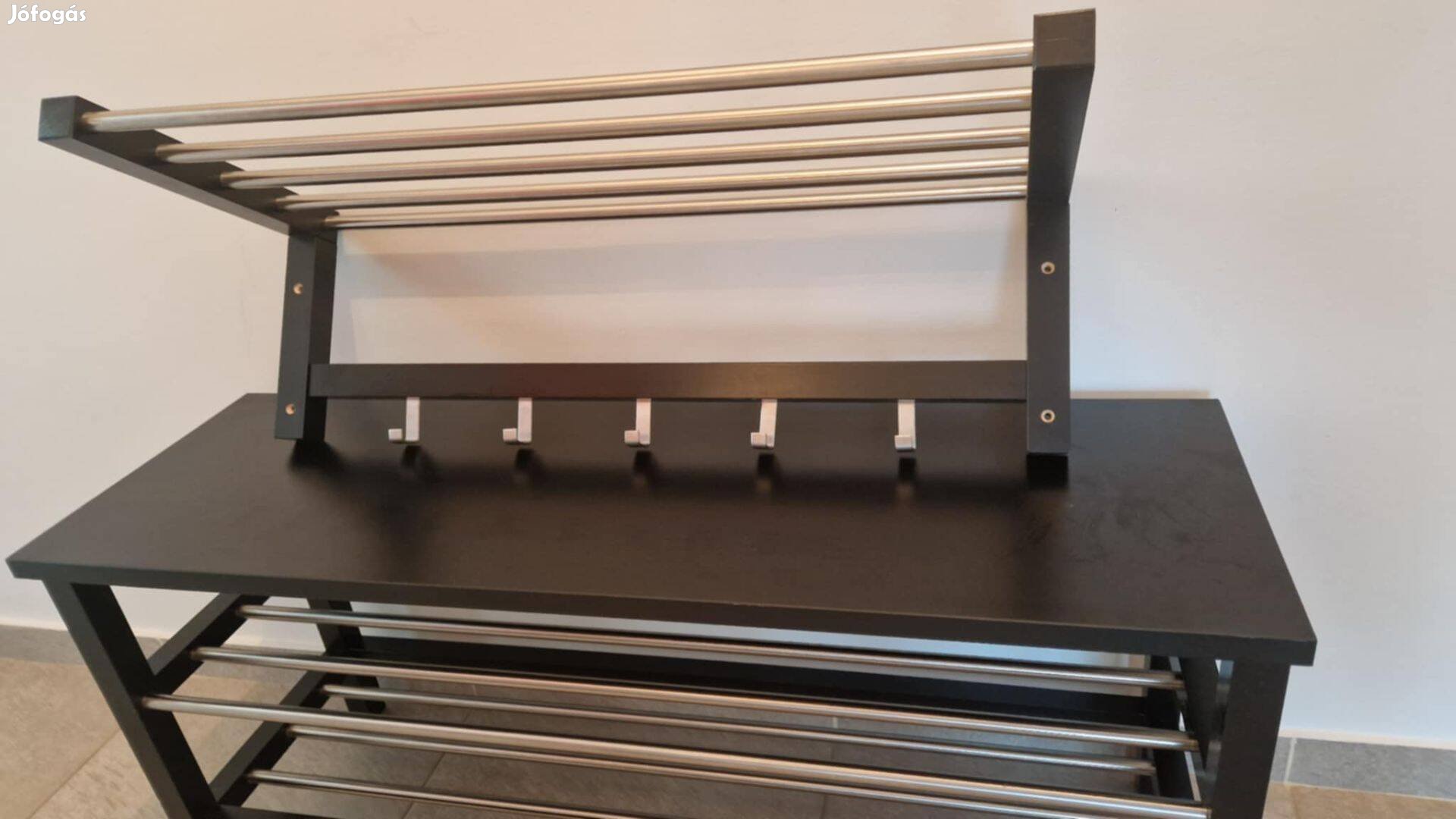 Alig használt IKEA előszobapad+cipőtár és kalaptartó+fogas