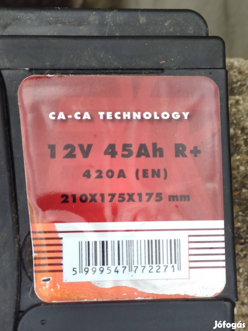 Alig használt akkumulátor: Electric Power, 45Ah, jobb+, 210x175x175 mm