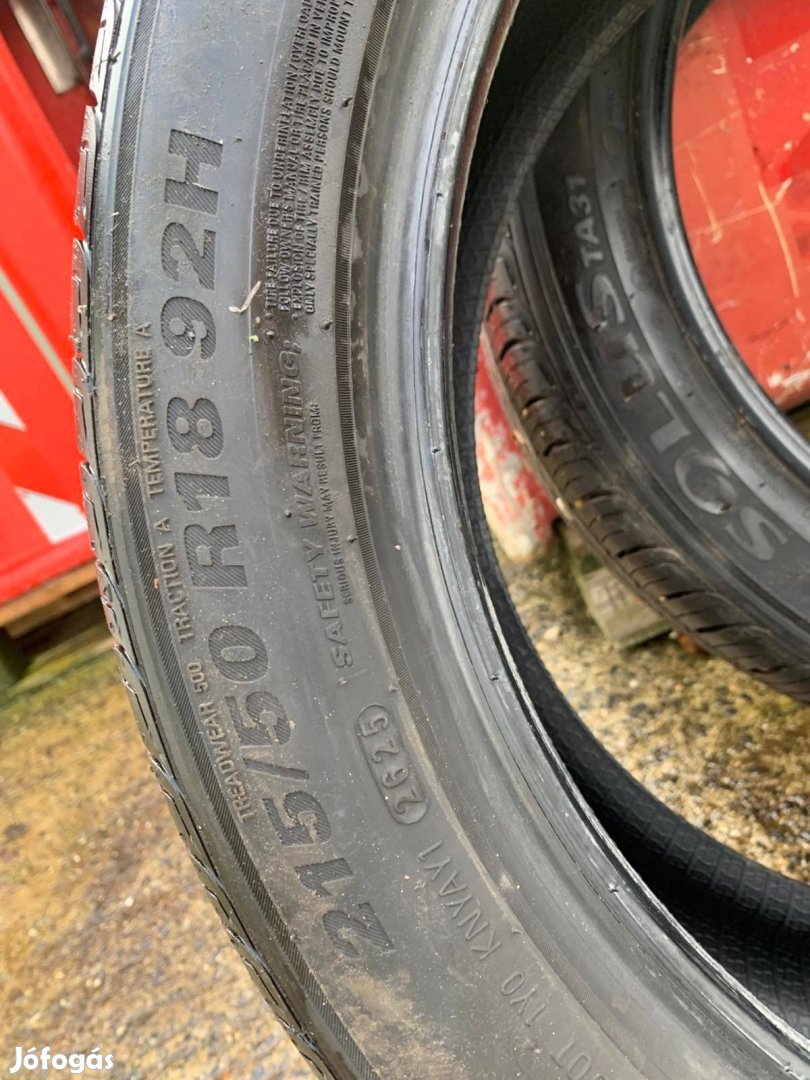 Alig használt nyárigumi szett. 21550 R18