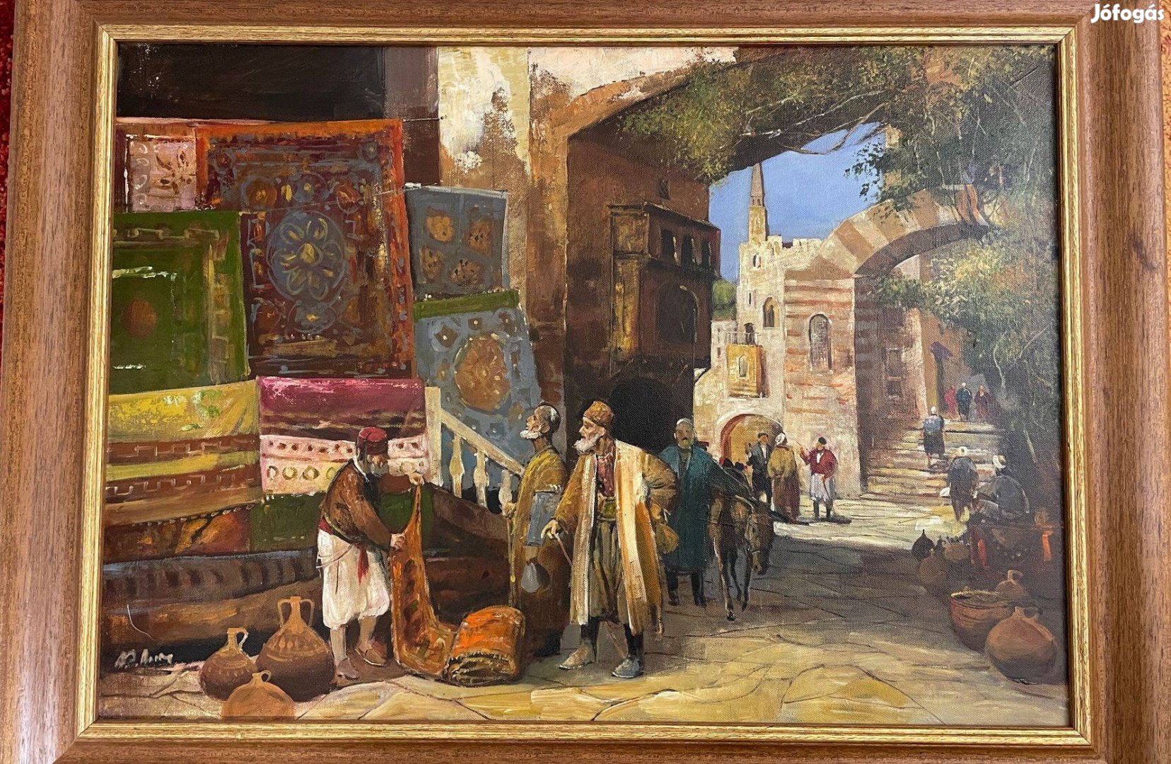 Alim Adilov Szőnyegárus c. festménye eladó