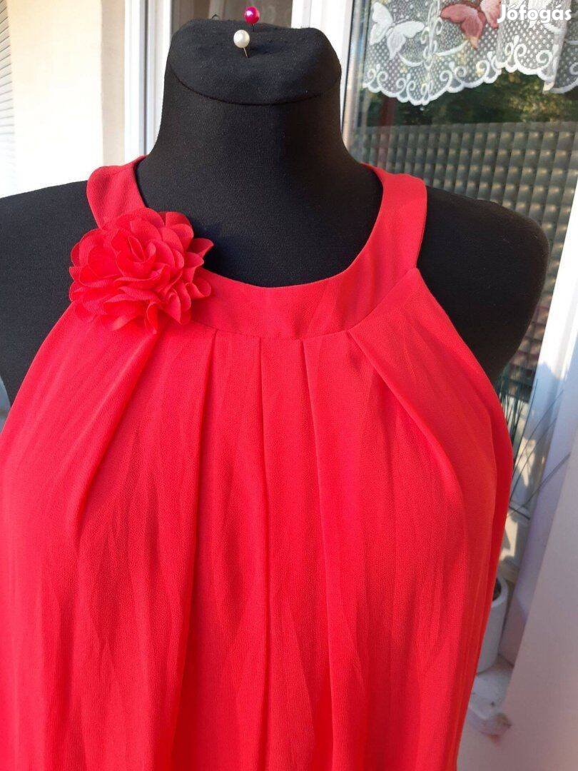 Aline L-es gyönyörű piros alkalmi női ruha