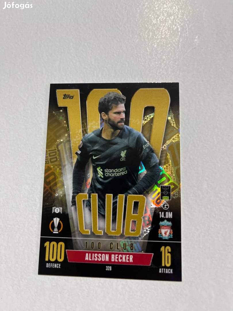 Alisson 100 Club focis kártya