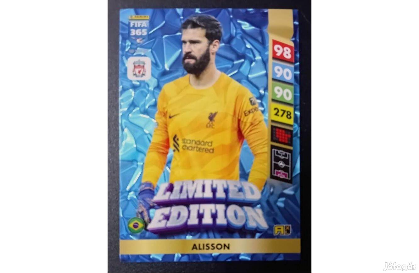 Alisson Liverpool Limited Edition focis kártya Panini FIFA 365: 2025