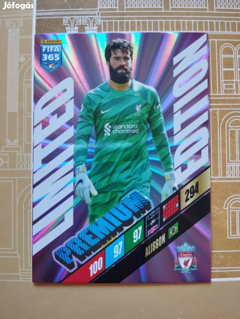 Alisson (Liverpool) FIFA 365 2024 Prémium Limited edition focis kártya