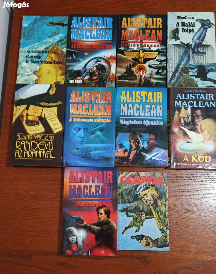 Alistair Maclean könyvcsomag / 10 db könyv