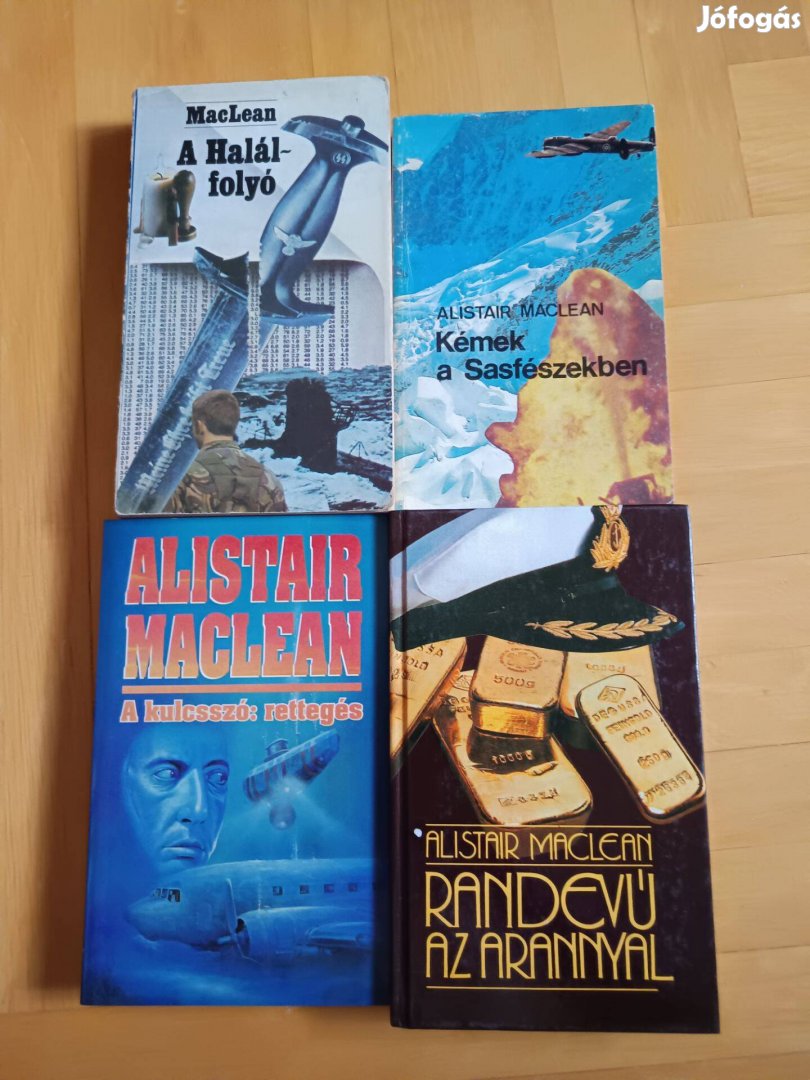 Alistair Maclean könyvcsomag 4 db könyv