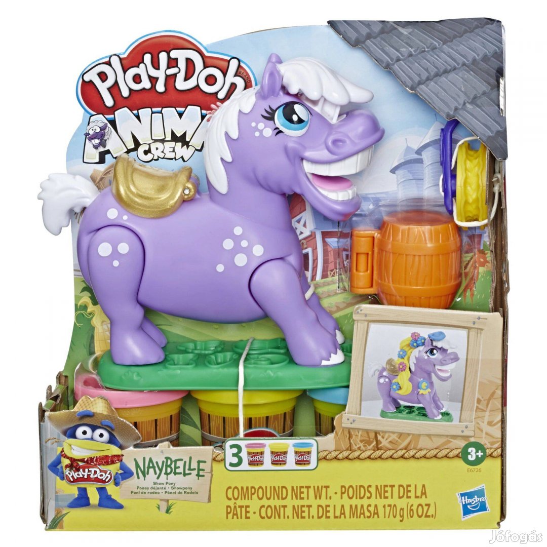 Alkalmi áron Új Play-Doh Animal Crew gyurmakészlet - Rodeó póni
