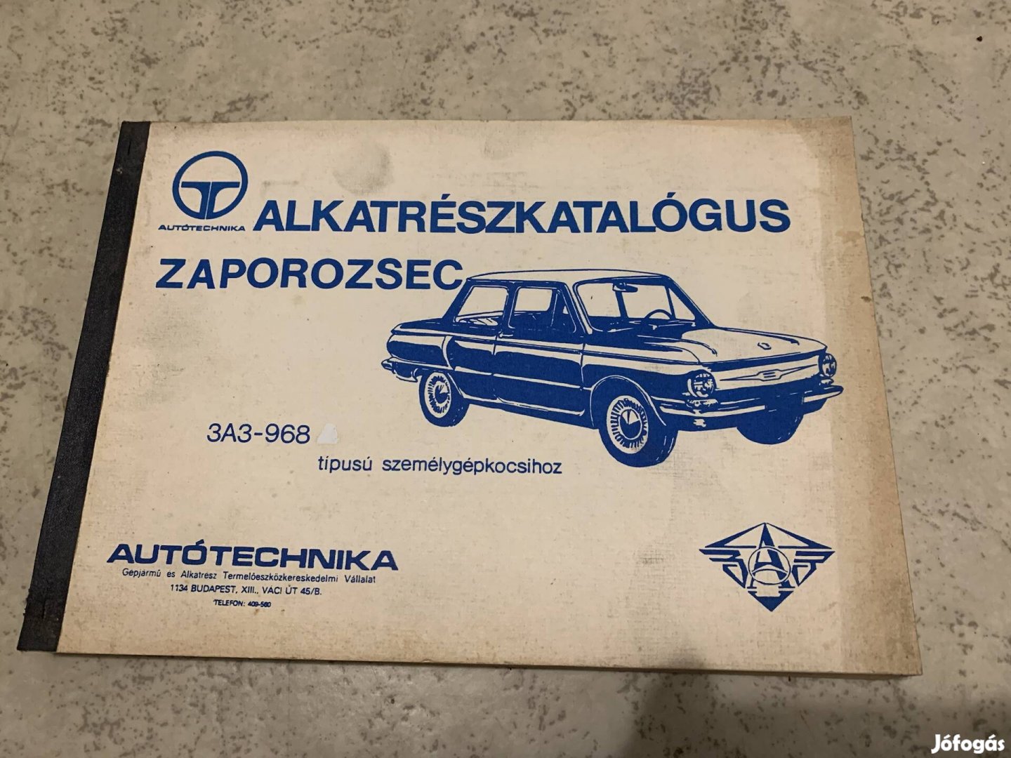 Alkatrész könyv Zaporozsec alkatrészjegyzék Autóker