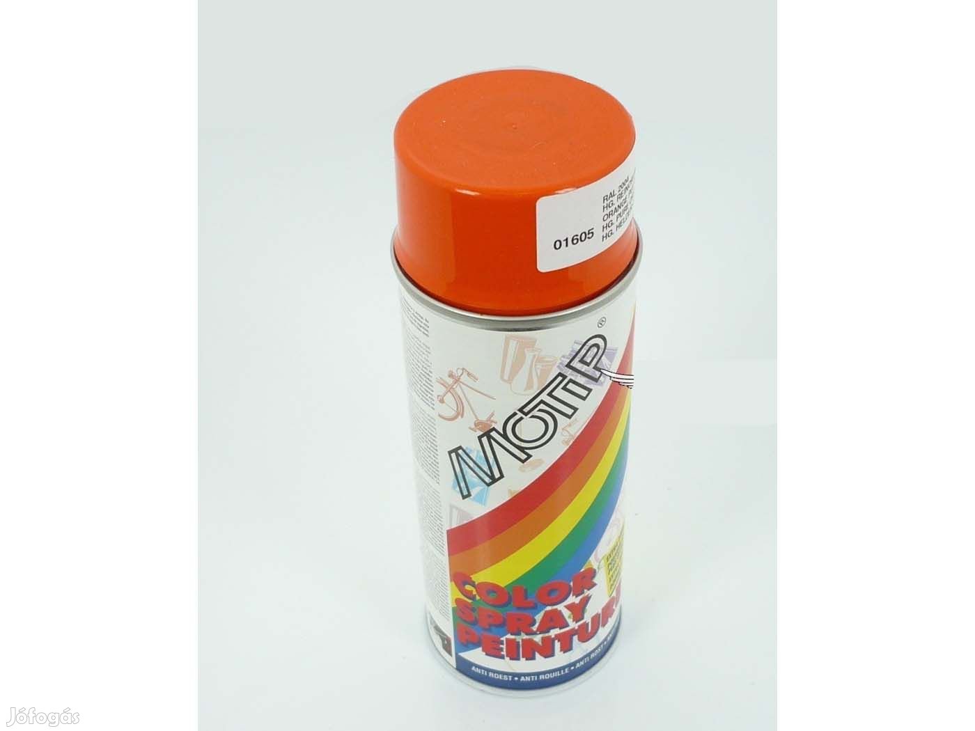 Alkid festékszóró spray 400ml narancssárga RAL 2004 robogóhoz és mokic