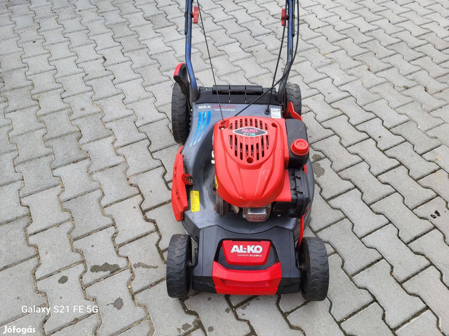Alko Comfort: OHV motoros - önjáró+fűgyűjtős fűnyíró