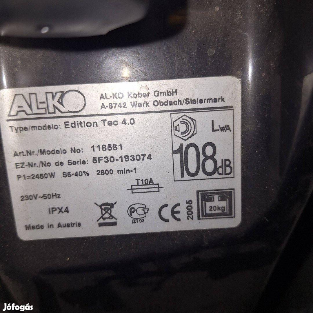 Alko Edition Tech 4.0 ágdaráló