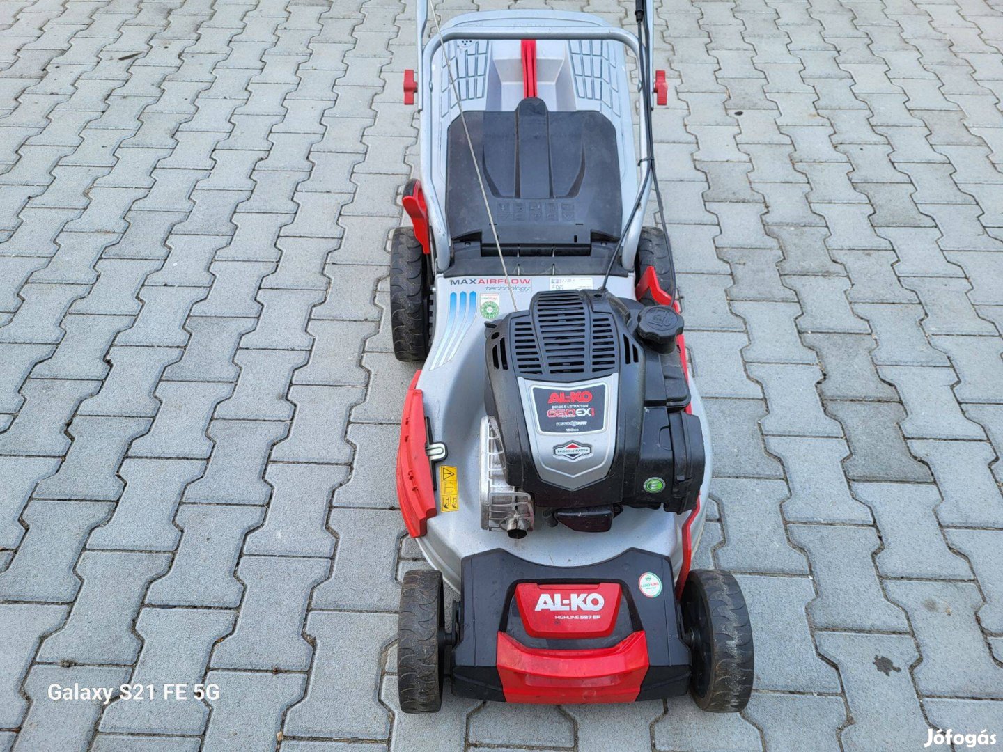 Alko Higline: Briggs motoros - önjáró+gyűjtős fűnyíró