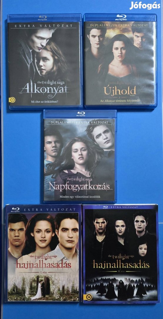 Alkonyat összes része blu-ray