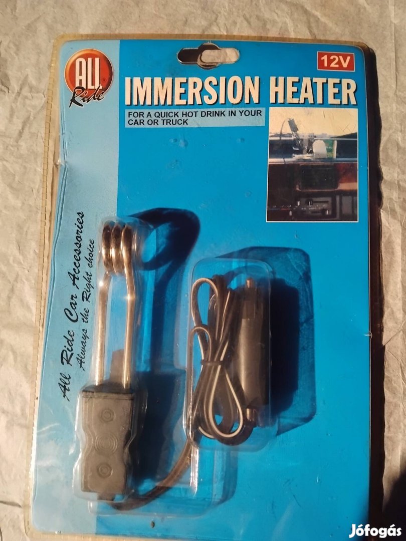 All Ride 12V autos meruloforralo immersion heater Kábellel