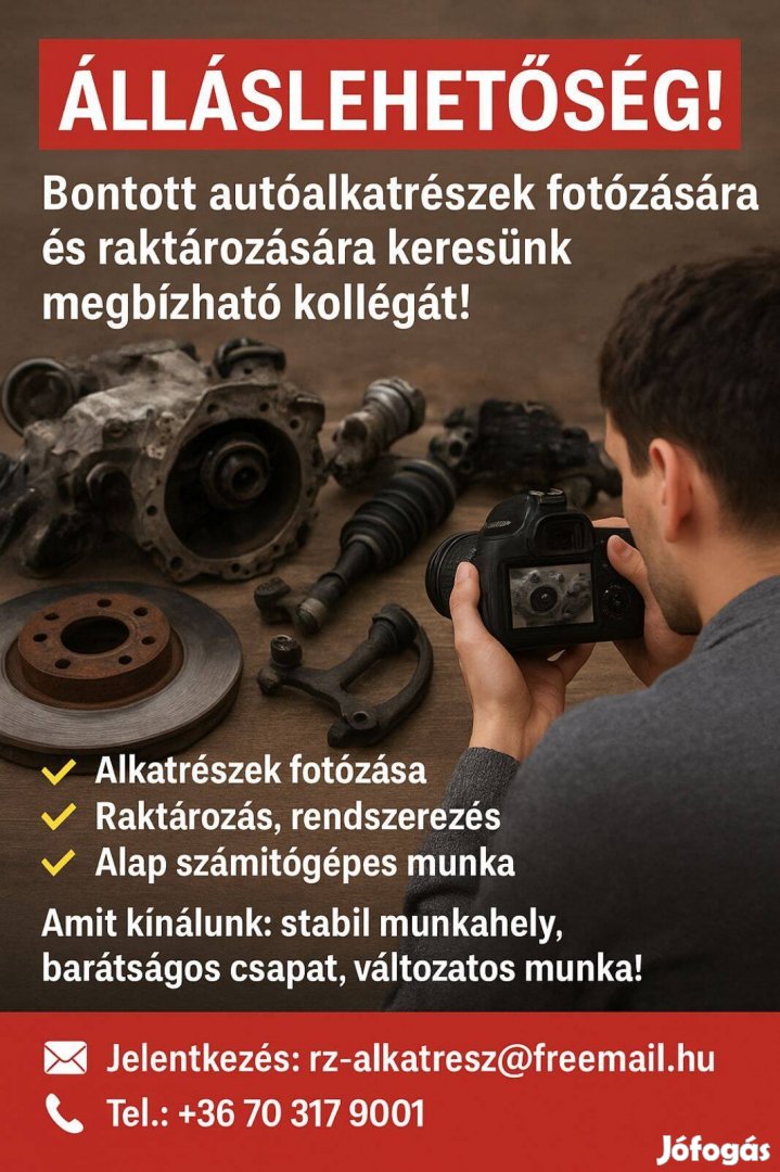 Állás lehetőség. Akár másod is