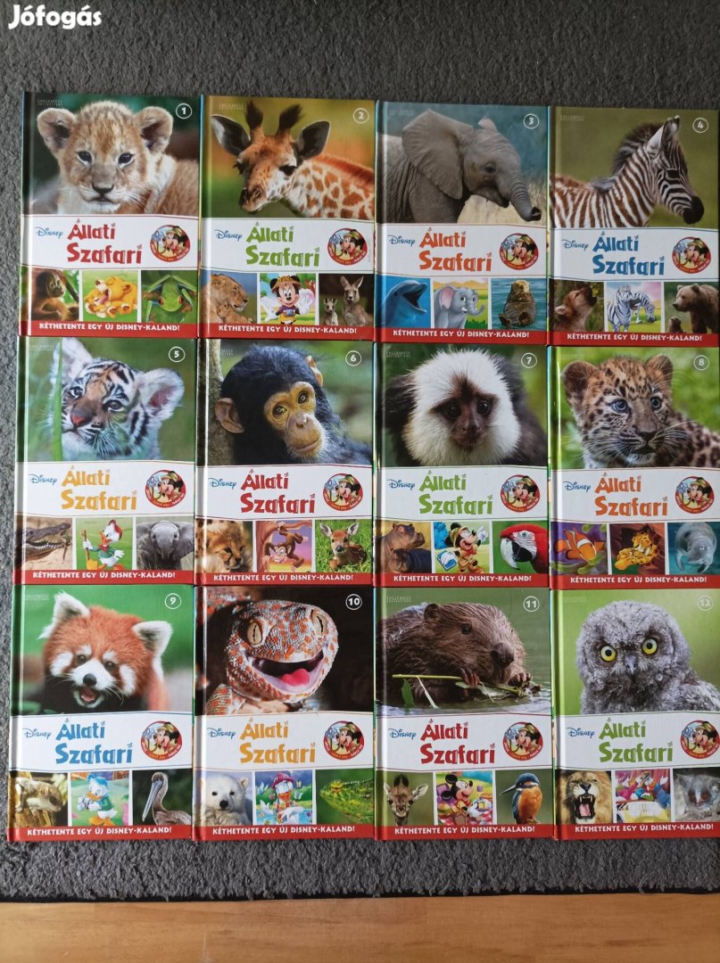 Allati szafari című könyv sorozat eladó
