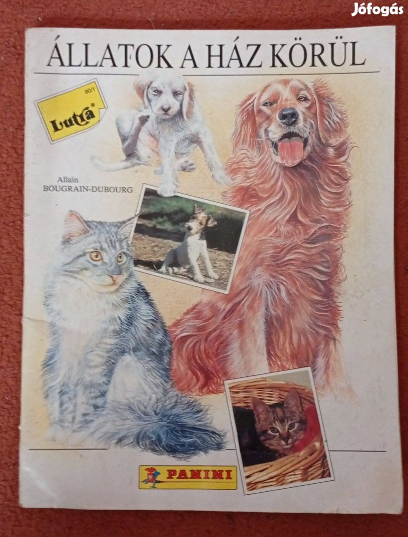 Állatok a ház körül Lutra - Panini album 1990-ből