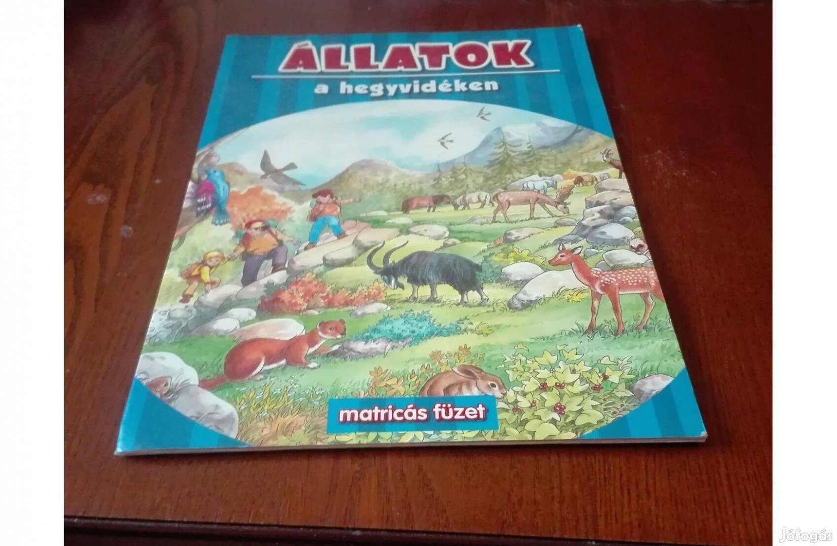 Állatok a hegyvidéken-matricás füzet, alig használt