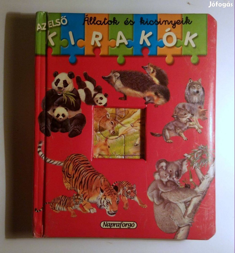 Állatok és Kicsinyeik (puzzle könyv) 2007 (9kép+tartalom)