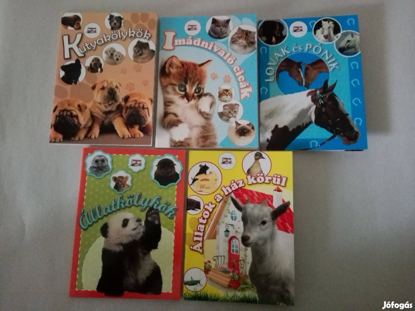 Állatok ismeretterjesztő sorozat új könyvei (egybe v. külön) - eladó!